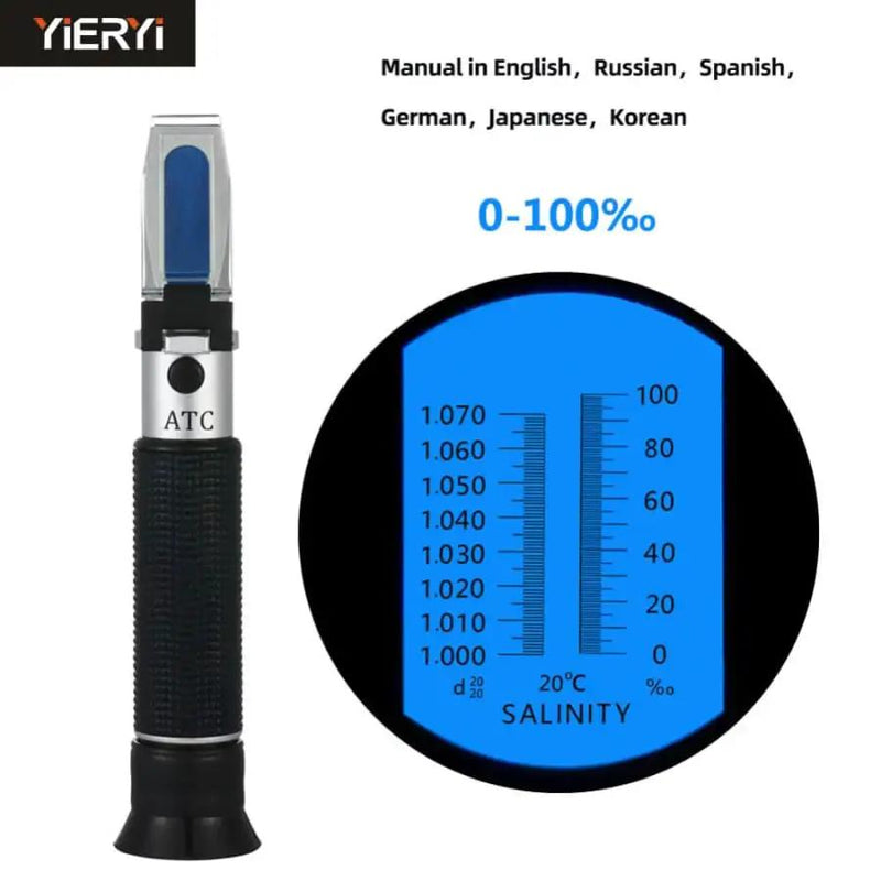 Refractometer - Salinity (0-100% - 1.000-1.070 SG) by 9eight5