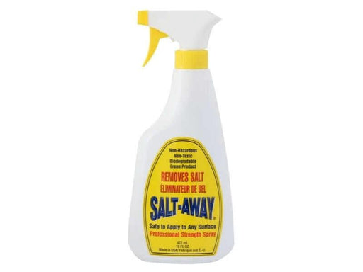 Salt-Away Professional Strength Spray 472ml bottle, ideal for removing salt from various surfaces.