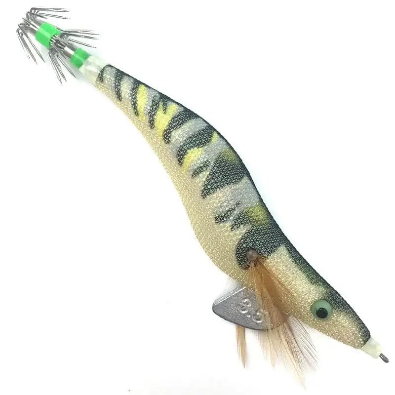 China China WHITE / 3.5G 13.5cm Saltwater Squid Jigs Slow Jigging Wooden Shrimp Lures Luminous Bait Fishing Cuttlefish Lure with Noctilucent Explosive Hook