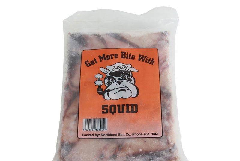 1kg Squid Frozen Whole Salty Dog Flat Pack - Action Outdoors Kiwi