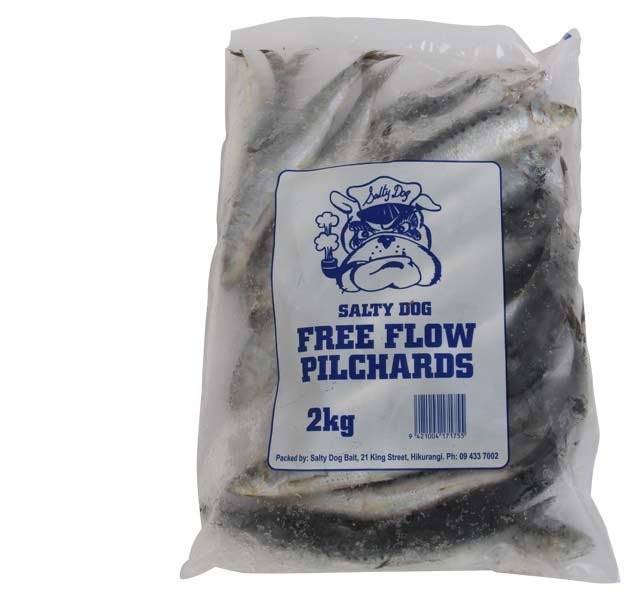 NZ Pilchards IQF Frozen 2kg Whole Salty Dog - Action Outdoors Kiwi