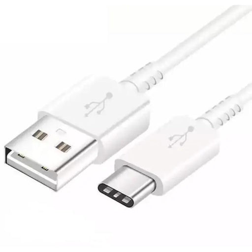 Charger Cable for Samsung Phones & Tablets - USB to Type C (1.2m) (White) by 9eight5