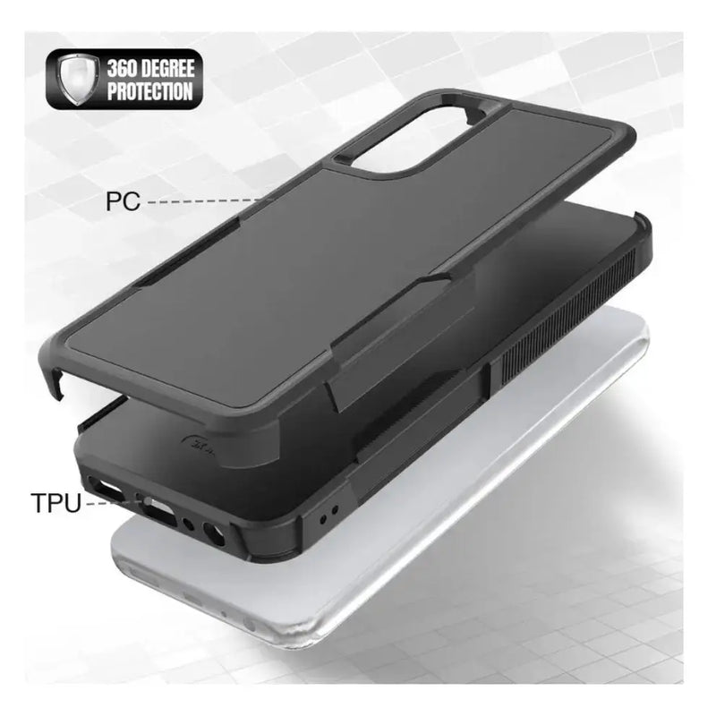 techplus Mobile Phone Case Samsung Galaxy A05 Dual Layer Armor Hard Case – Black Samsung Galaxy A05 Dual Layer Armor Hard Case – Black | NZ