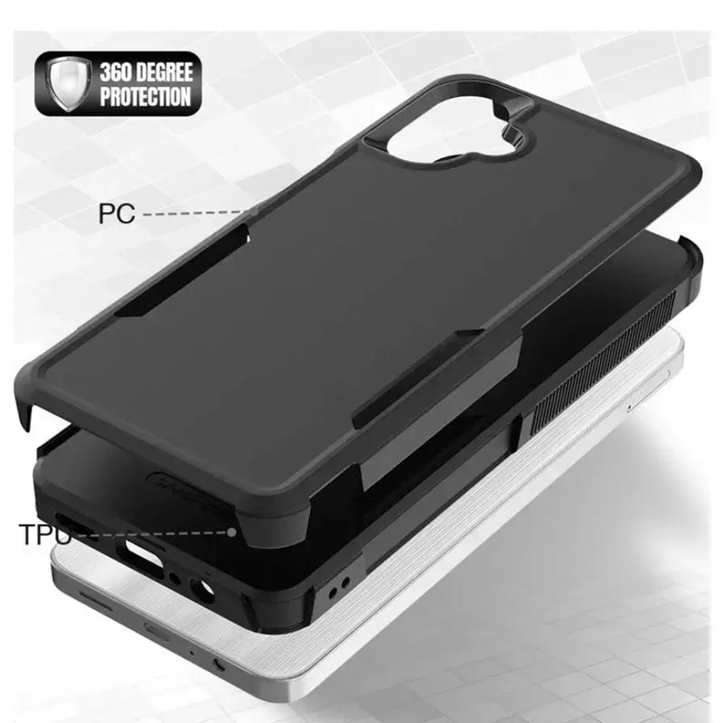 techplus Mobile Phone Case Samsung Galaxy A07 Dual Layer Armor Hard Case – Black Samsung Galaxy A07 Dual Layer Armor Hard Case – Black | NZ