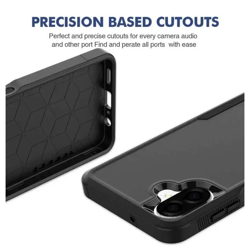 techplus Mobile Phone Case Samsung Galaxy A07 Dual Layer Armor Hard Case – Black Samsung Galaxy A07 Dual Layer Armor Hard Case – Black | NZ
