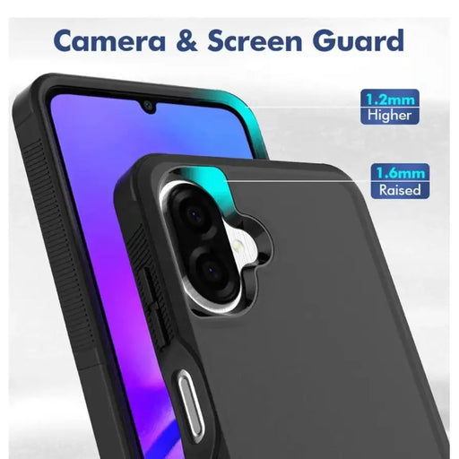 techplus Mobile Phone Case Samsung Galaxy A07 Dual Layer Armor Hard Case – Black Samsung Galaxy A07 Dual Layer Armor Hard Case – Black | NZ