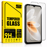 Samsung Galaxy A06 5G Tempered Glass Screen Protector – 9H HD Clear 2.5D Rounded Edge by techplus