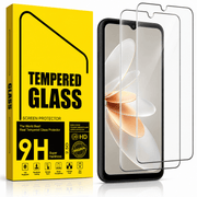 Samsung Galaxy A06 5G Tempered Glass Screen Protector (2 Pack) – 9H HD Clear 2.5D Rounded Edge by techplus