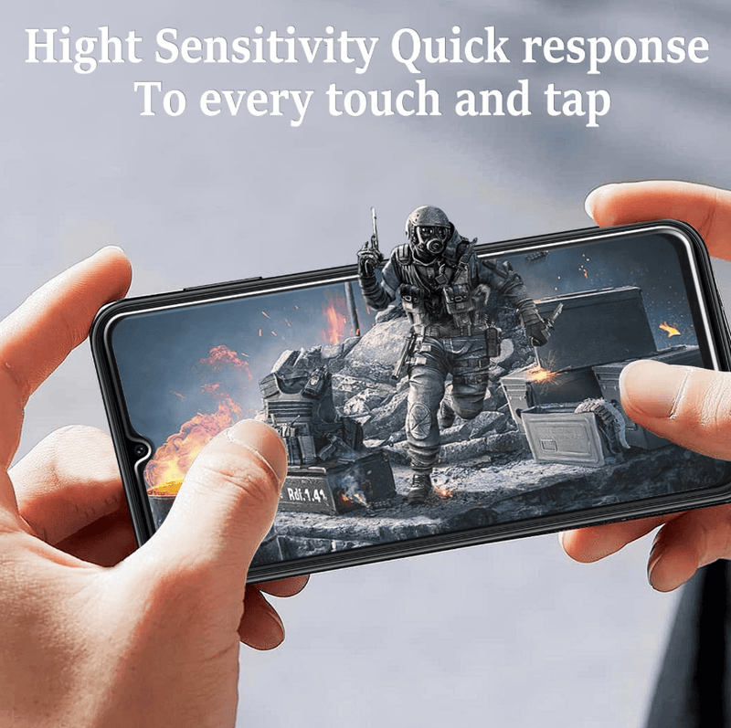 Samsung Galaxy A06 5G Tempered Glass Screen Protector (2 Pack) – 9H HD Clear 2.5D Rounded Edge by techplus