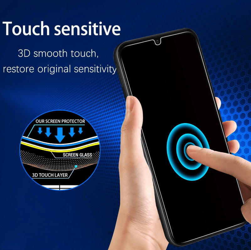 Samsung Galaxy A16 5G Privacy Tempered Glass Screen Protector – 9H HD Anti-Spy, 2.5D Rounded Edge, Impact & Scratch Resistant by techplus