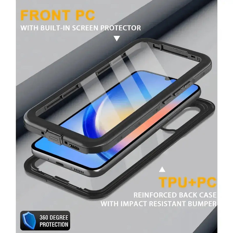 techplus Mobile Phone Case Samsung Galaxy A15 4G/5G Waterproof Case Redpepper Full Protection Samsung Galaxy A15 4G/5G Waterproof Case Redpepper Full Protection...