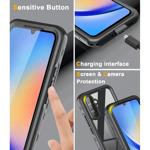techplus Mobile Phone Case Samsung Galaxy A15 4G/5G Waterproof Case Redpepper Full Protection Samsung Galaxy A15 4G/5G Waterproof Case Redpepper Full Protection...
