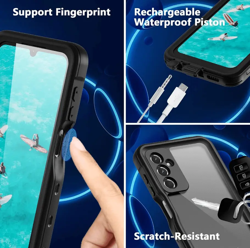 Samsung Galaxy A24 4G Waterproof Case Redpepper Full Protection by techplus