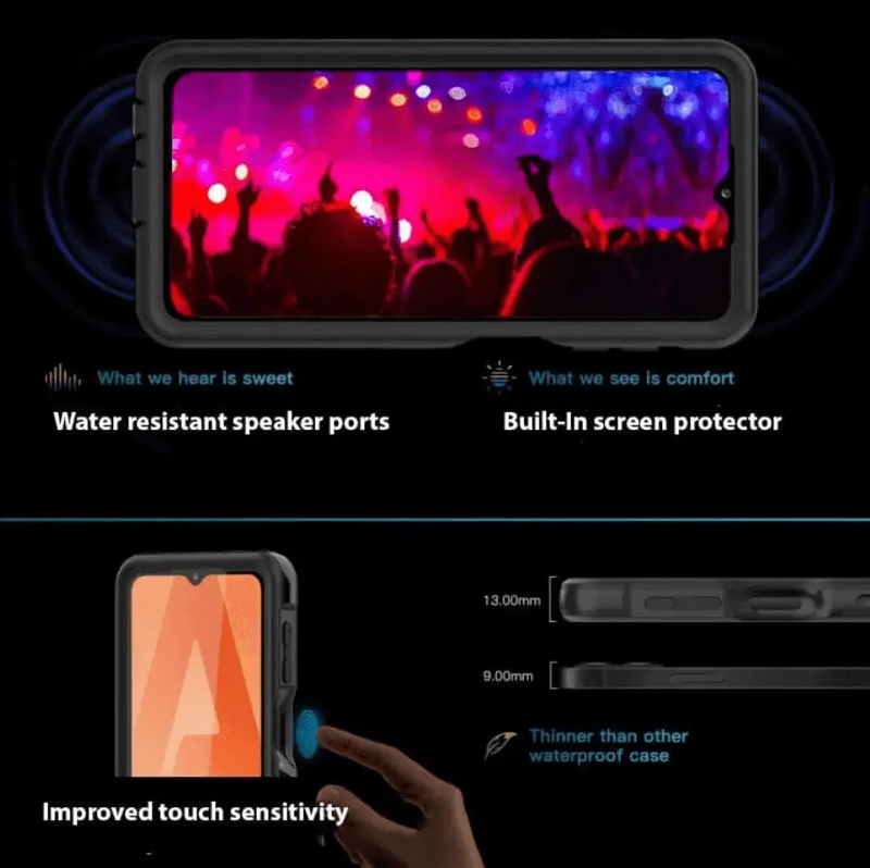 Samsung Galaxy A32 5G Waterproof Case Redpepper Full Protection by techplus