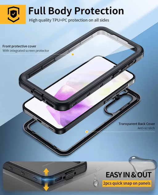 Samsung Galaxy A35 5G Waterproof Case Redpepper Full Protection by techplus