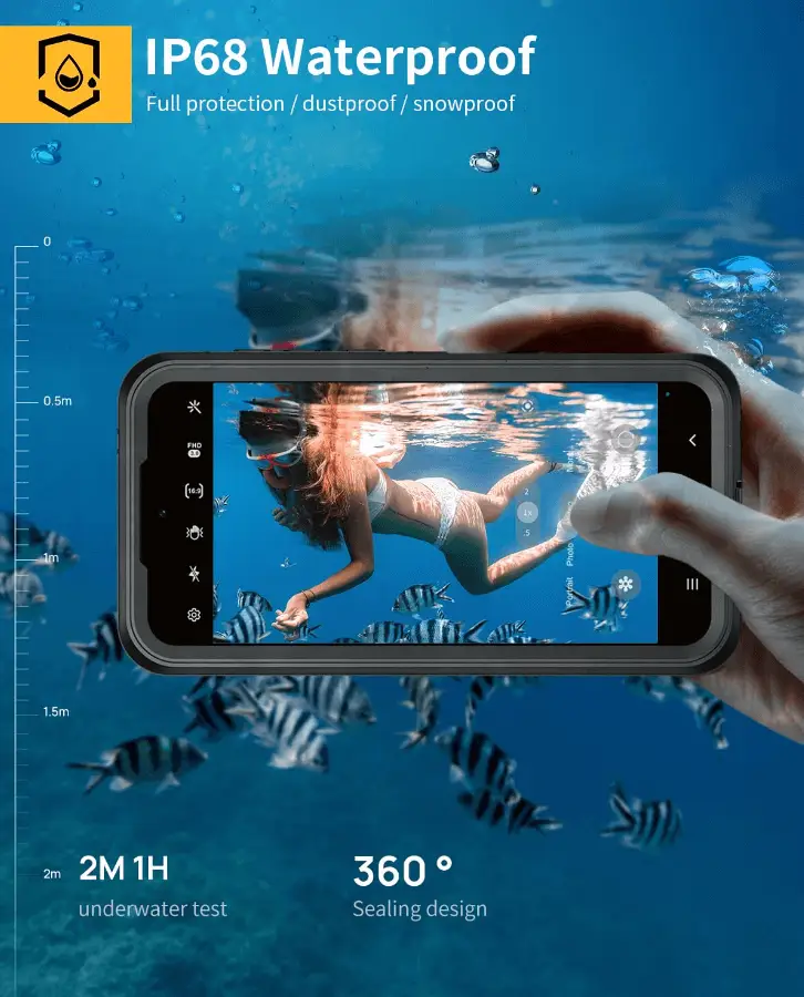 Samsung Galaxy A35 5G Waterproof Case Redpepper Full Protection by techplus