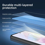 techplus Samsung Galaxy A55 5G Tempered Glass Screen Protector – 9H HD Clear 2.5D Rounded Edge Samsung Galaxy A55 5G Tempered Glass Screen Protector – 9H HD Clear 2.5D Rounded Edge