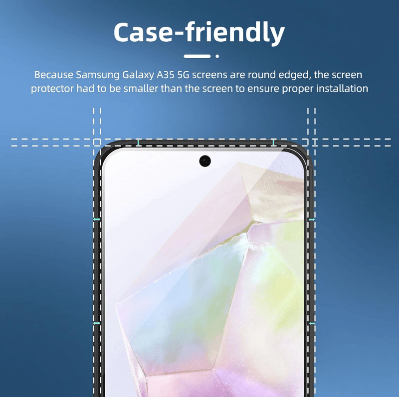 techplus Samsung Galaxy A37 5G Tempered Glass Screen Protector – 9H HD Clear 2.5D Rounded Edge Samsung Galaxy A37 5G Tempered Glass Screen Protector – 9H HD Clear 2.5D Rounded Edge
