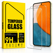 Samsung Galaxy A56 5G Tempered Glass Screen Protector (2 Pack) – 9H HD Clear 2.5D Rounded Edge by techplus