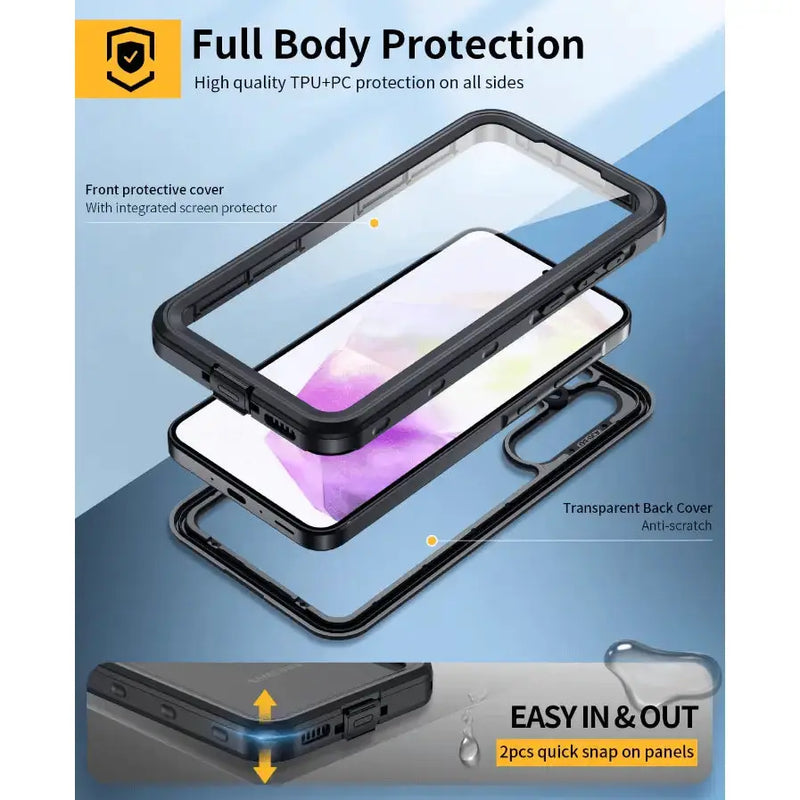 techplus Mobile Phone Case Samsung Galaxy A35 5G Waterproof Case Redpepper Full Protection Samsung Galaxy A35 5G Waterproof Case Redpepper Full Protection...