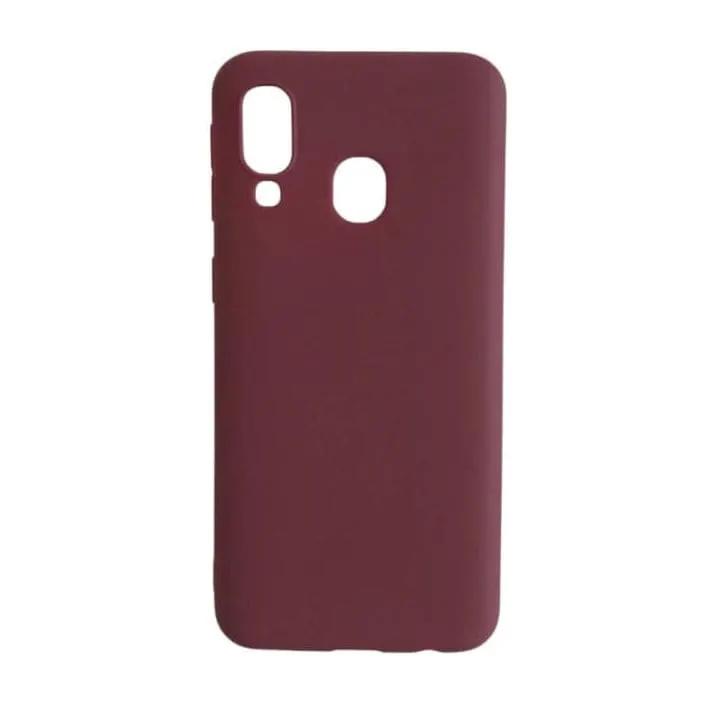 Silicone Case for Samsung Galaxy A40 (Maroon) by 9eight5