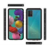 Waterproof & Shockproof Case for Samsung Galaxy A51 – Clear Protective Cover by techplus