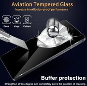 techplus Samsung Galaxy A51 Privacy Tempered Glass Screen Protector 2 Pack Anti Spy Samsung Galaxy A51 Privacy Glass Screen Protector