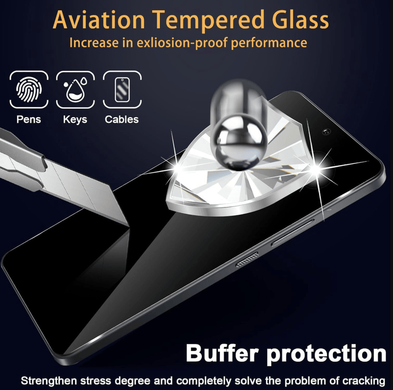 techplus Samsung Galaxy A51 Privacy Tempered Glass Screen Protector 2 Pack Anti Spy Samsung Galaxy A51 Privacy Glass Screen Protector
