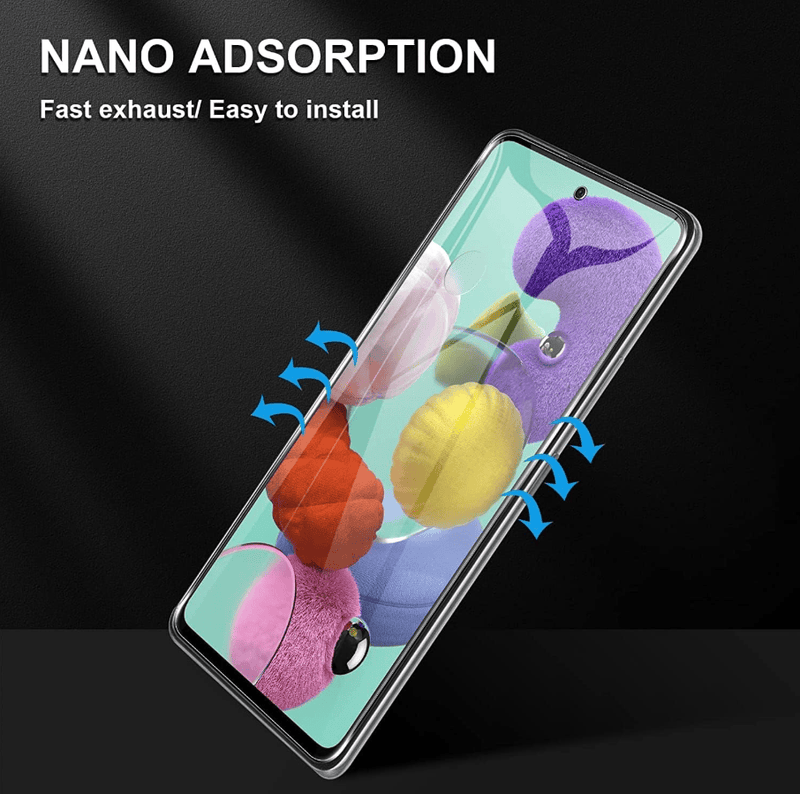techplus Screen protector Samsung Galaxy A51 Tempered Glass Screen Protector 9H HD Clear 2.5D Edge Samsung Galaxy A51 Tempered Glass Screen Protector 9H