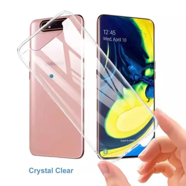 Silicone Case for Samsung Galaxy A80 / A90 (Clear) by 9eight5