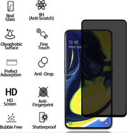techplus Samsung Galaxy A80 Privacy Tempered Glass Screen Protector 9H Anti Spy 2.5D Samsung Galaxy A80 Privacy Glass Screen Protector