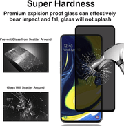 techplus Samsung Galaxy A80 Privacy Tempered Glass Screen Protector 9H Anti Spy 2.5D Samsung Galaxy A80 Privacy Glass Screen Protector