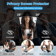techplus Screen protector Samsung Galaxy A80 Privacy Tempered Glass Screen Protector – 9H HD Anti-Spy, 2.5D Rounded Edge, Impact & Scratch Resistant Samsung Galaxy A80 Privacy Glass Screen Protector