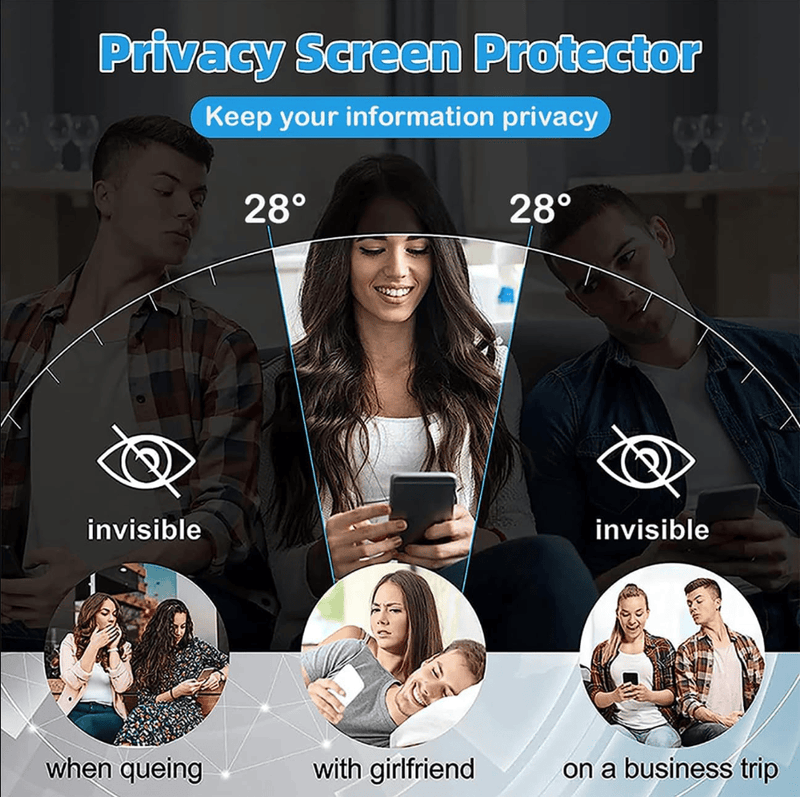 techplus Samsung Galaxy A80 Privacy Tempered Glass Screen Protector 2 Pack 9H Anti Spy Samsung Galaxy A80 Privacy Glass Screen Protector
