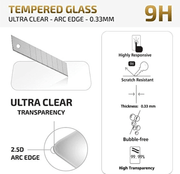 techplus Samsung Galaxy A80 Tempered Glass Screen Protector 2 Pack 9H HD Clear Samsung Galaxy A80 Tempered Glass Screen Protector