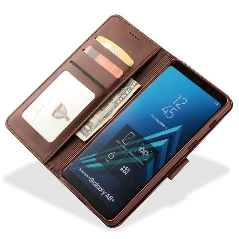 Flip Case for Samsung Galaxy A9 (2018) (Brown) by 9eight5