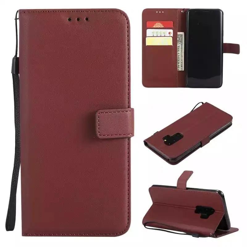 Synthetic Leather Flip Case for Samsung Galaxy Note 3 (Brown)