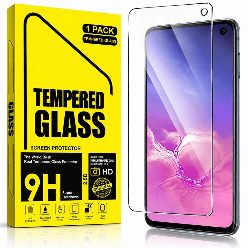 techplus Screen protector Samsung Galaxy S10e Tempered Glass Screen Protector 9H HD Clear 2.5D Edge Samsung Galaxy S10e Tempered Glass Screen Protector 9H