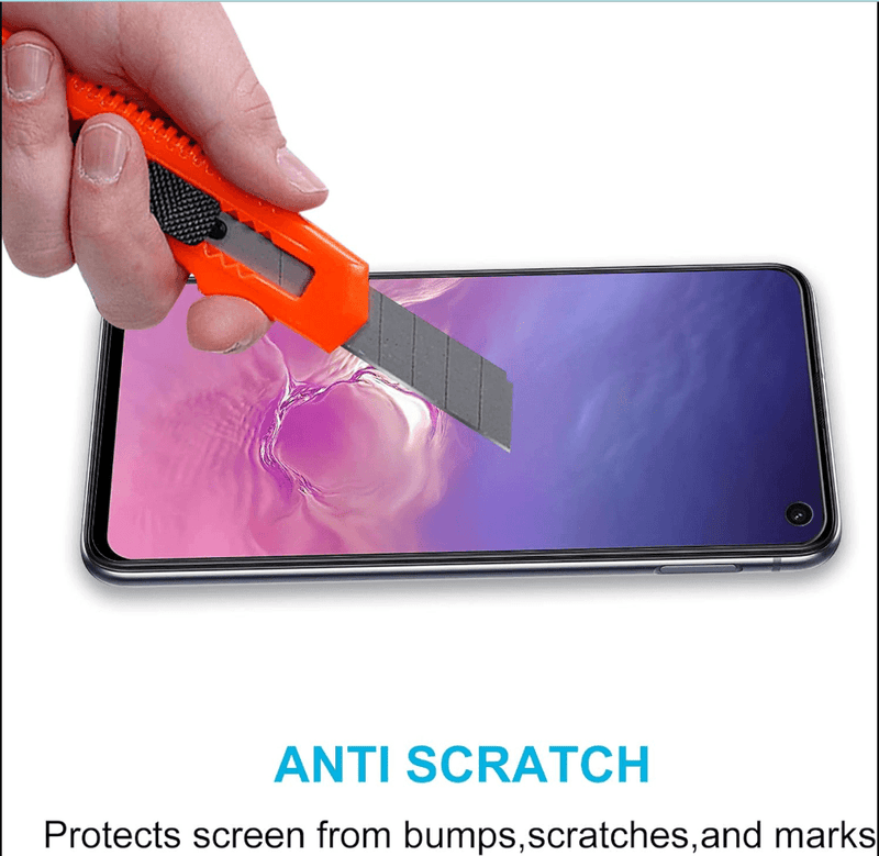 techplus Screen protector Samsung Galaxy S10E Tempered Glass Screen Protector – 9H HD Clear 2.5D Rounded Edge Samsung Galaxy S10e Tempered Glass Screen Protector 9H