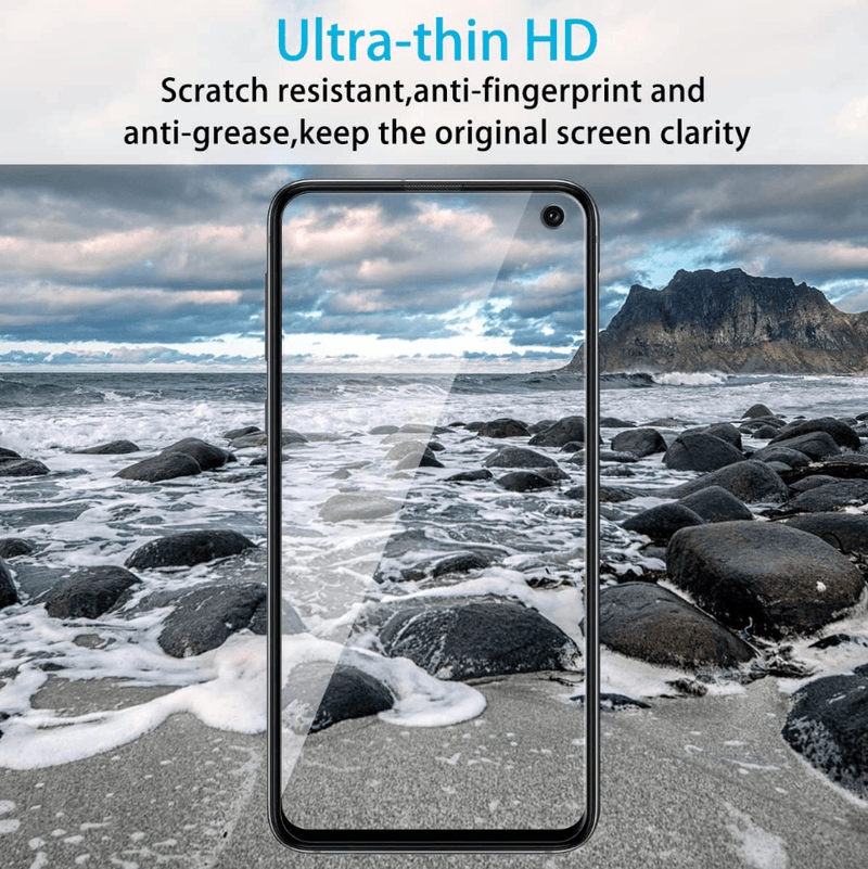 techplus Screen protector Samsung Galaxy S10e Tempered Glass Screen Protector 9H HD Clear 2.5D Edge Samsung Galaxy S10e Tempered Glass Screen Protector 9H