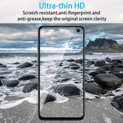techplus Screen protector Samsung Galaxy S10E Tempered Glass Screen Protector – 9H HD Clear 2.5D Rounded Edge Samsung Galaxy S10e Tempered Glass Screen Protector 9H