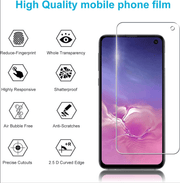 techplus Screen protector Samsung Galaxy S10e Tempered Glass Screen Protector 9H HD Clear 2.5D Edge Samsung Galaxy S10e Tempered Glass Screen Protector 9H