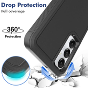 Samsung Galaxy S20 FE Dual Layer Armor Hard Case – Black by techplus