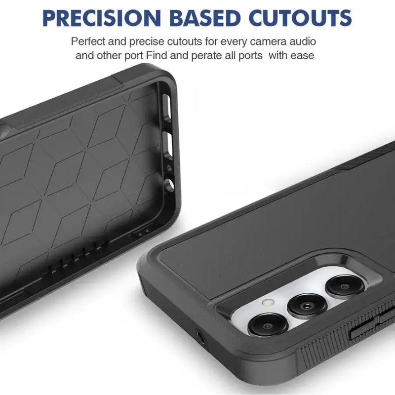 techplus Mobile Phone Case Samsung Galaxy S20 FE Dual Layer Armor Hard Case – Black Samsung Galaxy S20 FE Dual Layer Armor Hard Case – Black...