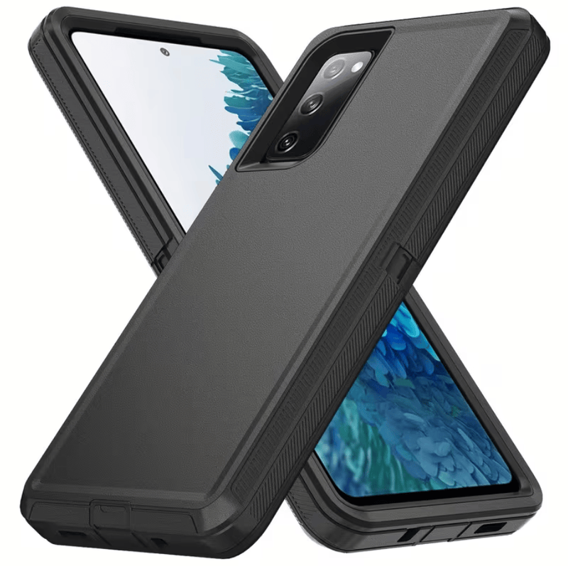 techplus Samsung Galaxy S20 FE Triple Layer Armor Case Tough PC TPU Cover Samsung Galaxy S20 FE Triple Layer Armor Case