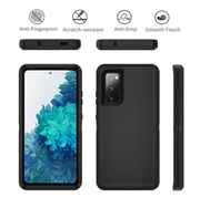 techplus Samsung Galaxy S20 FE Triple Layer Armor Case Tough PC TPU Cover Samsung Galaxy S20 FE Triple Layer Armor Case
