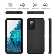 techplus Samsung Galaxy S20 FE Triple Layer Armor Hard Case | 3-Layer Armor PC TPU Cover Samsung Galaxy S20 FE Triple Layer Armor Case