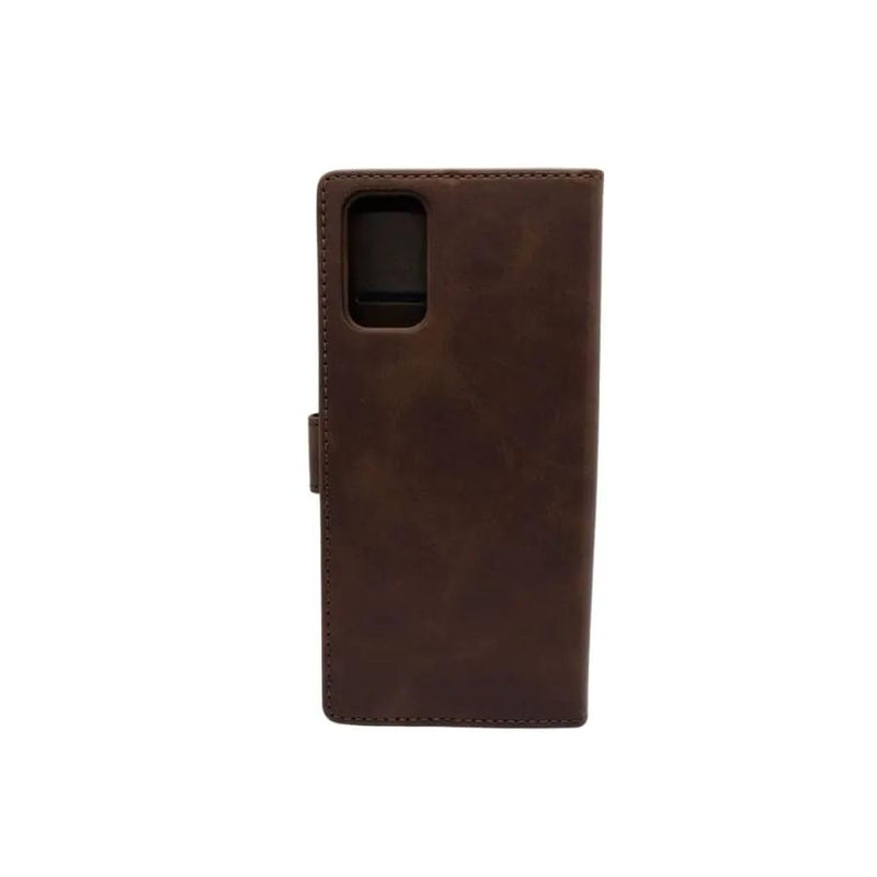 Synthetic Leather Flip Case for Samsung Galaxy S20 Plus (Brown) by 9eight5