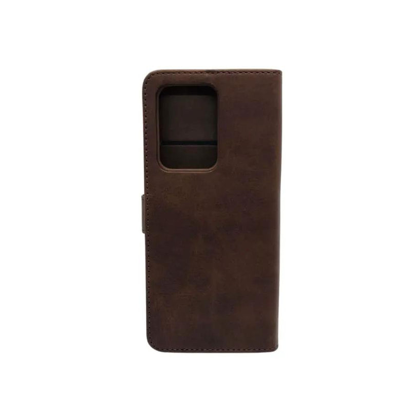 Synthetic Leather Flip Case for Samsung Galaxy S20 Ultra (Brown) by 9eight5