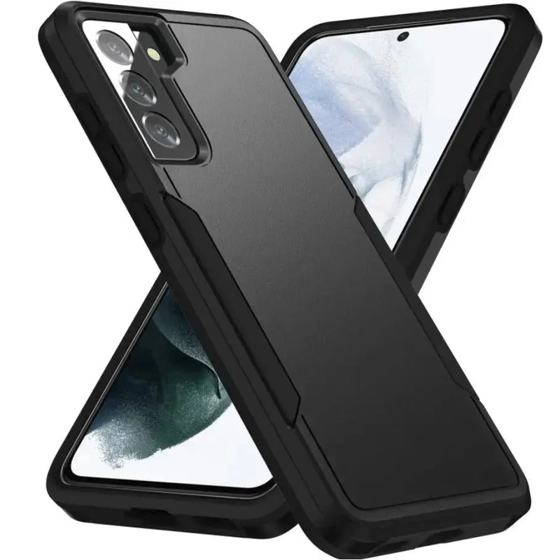 techplus Mobile Phone Case Samsung Galaxy S21 FE Dual Layer Armor Hard Case – Black Samsung Galaxy S21 FE Dual Layer Armor Hard Case – Black...